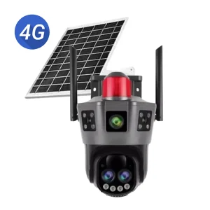 دوربین مینی اسپیددام 2 لنز خورشیدی casacop 12mp با 24 ماه گارانتی